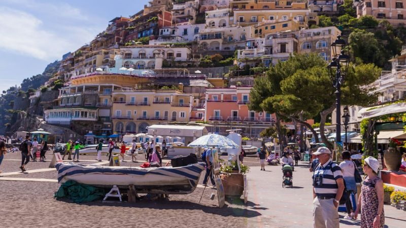 Amalfi, Positano and Ravello Boat Tour from Naples - Positano: hillside homes and shop-lined streets