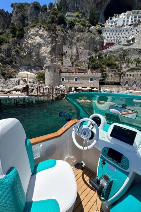 Amalfi & Positano FIAT 500 Off-shore /Boat Tour - On-Board Experience