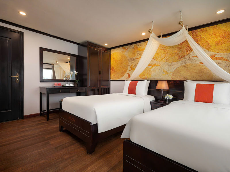 Amanda Premier 2D1N Cruise: Ha Long Bay, Sung Sot, Ti Top - Boarding at Tuan Chau Marina
