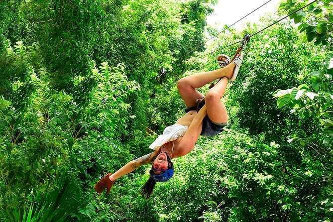 Amazing ATV With Zip Lines and Swim in Cenote With Round Transportation - ATV Adventure