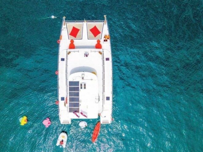 Amazing Coral Island & Sunset Dinner With Power Catamaran - The Sum Up