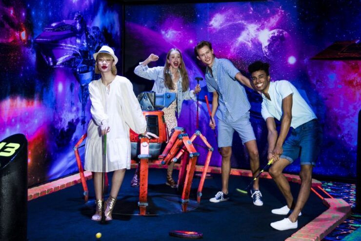 American Dream: Blacklight Mini Golf Entry Ticket - Experience Highlights