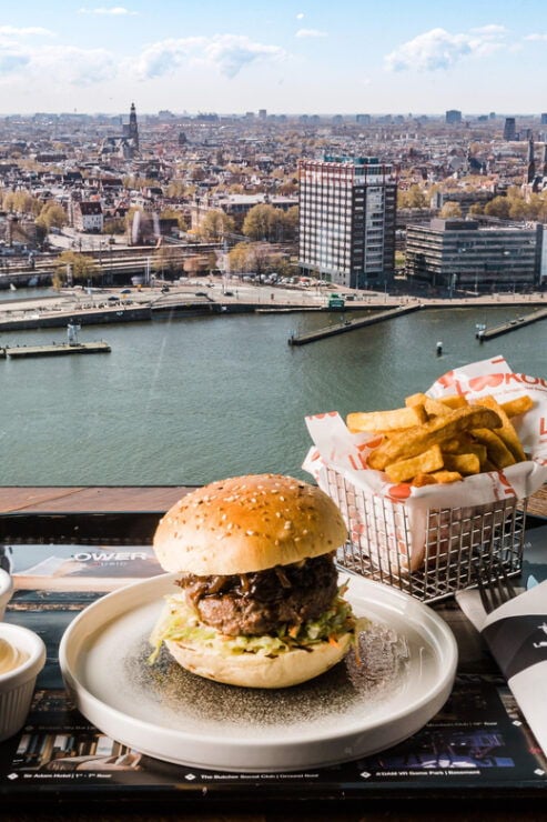 Amsterdam: ADAM Lookout Entry Ticket With Burger - Location and Accessibility
