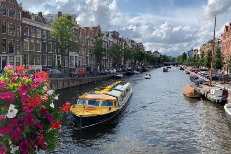 Amsterdam Canal Cruise: Electric Boat with Panorama Glass Rooftop - Starting beside the Anne Frank House