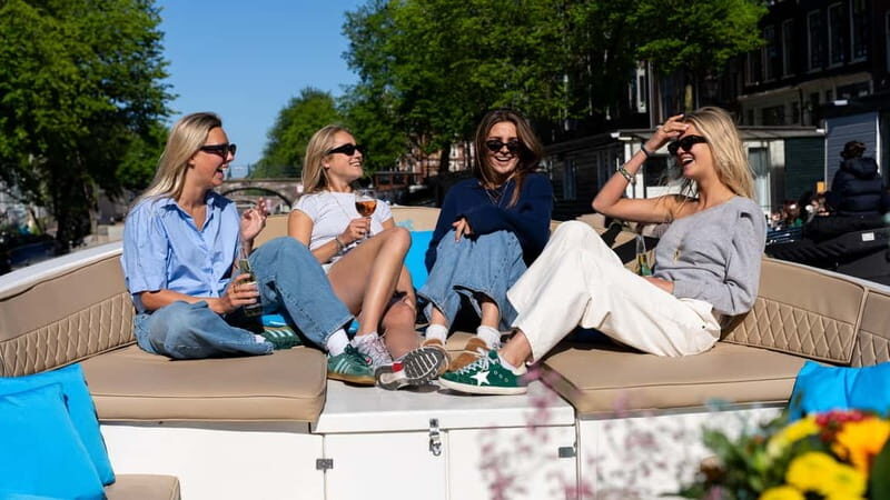 Amsterdam: Canal Cruise in Open Boat with Drink Option - Drinks and Refreshments