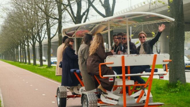 Amsterdam: Dutch Beerbike Blast Tour - Tour Route and Sightseeing Opportunities