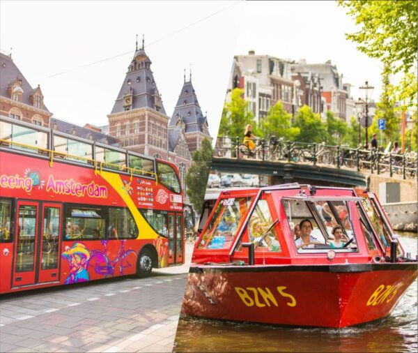 Amsterdam: Hop-On Hop-Off Bus and Boat Options - The Sum Up