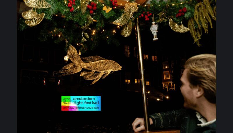 Amsterdam: Light Festival Cruise w/ Hot Drinks & Bite option - How Does It Compare in Value?