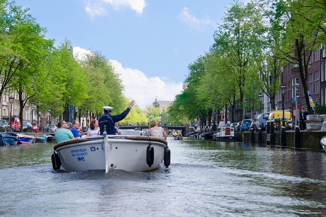 Amsterdam Open Boat Sightseeing Canal Cruise - Historic Canal Houses and Houseboats