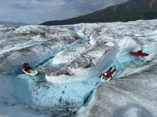 Anchorage: Knik Glacier Helicopter and Paddleboarding Tour - Full Description