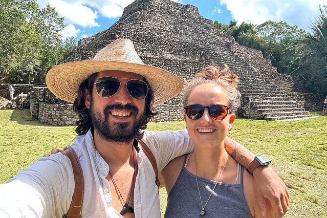 Ancient Chacchoben Mayan Ruins From Costa Maya - Background