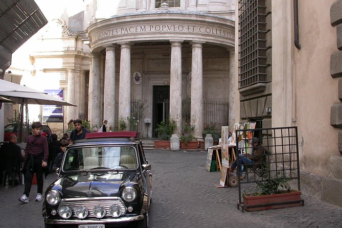 Ancient Tour of Rome by Mini Vintage Car With Aperitive - Tour Overview