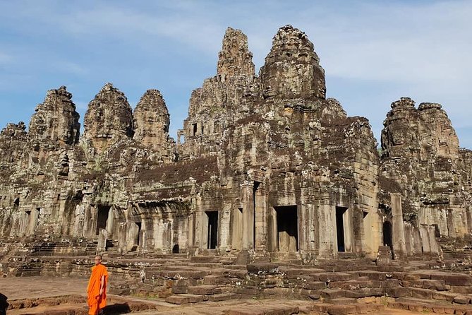Angkor and Waterfall - Bayon Temple: Faces of History