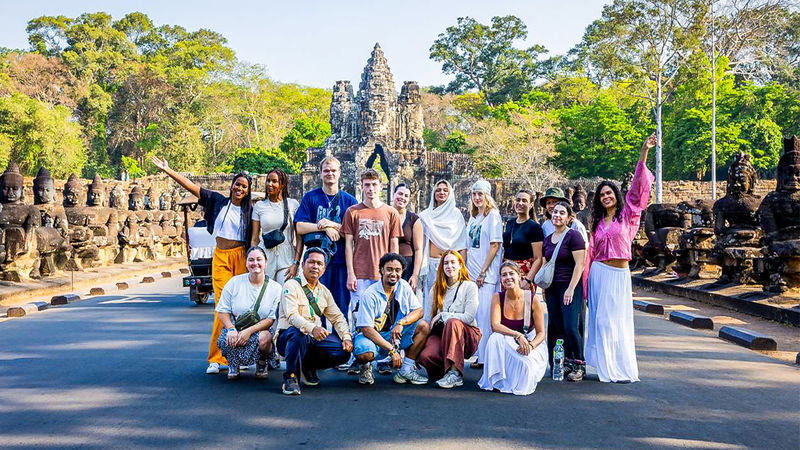 Angkor Wat Full Day Tour with Monk Blessing - The guide can make the history click