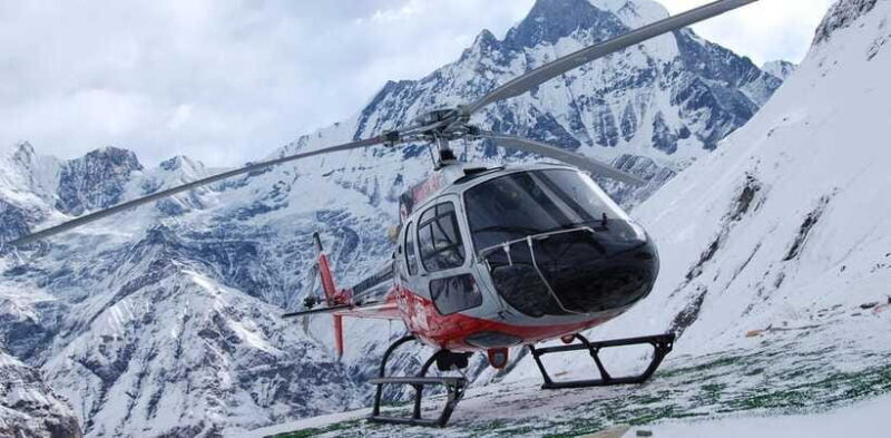 Annapurna Base Camp Helicopter Tour - Landing at Annapurna Base Camp  