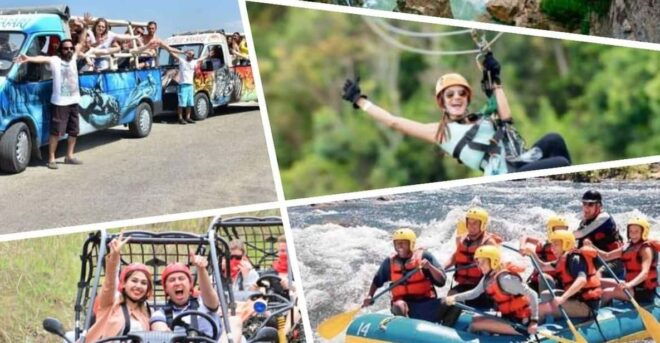 Antalya: 4 in 1 Rafting, Zipline, Jeep, Buggy&Quad Safari - Detailed Itinerary