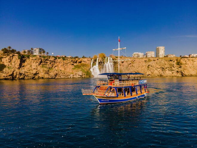 Antalya: Beach & Waterfalls Boat Trip W/ Lunch & Soft Drinks - Booking Information