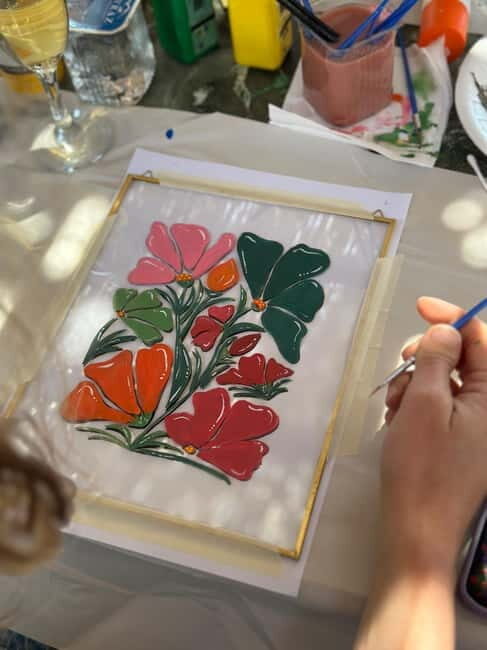 Antalya: Frame Glass Painting Workshop with Turkish Tea - Good To Know