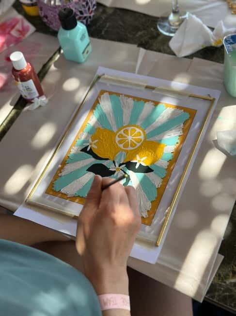 Antalya: Frame Glass Painting Workshop with Turkish Tea - The Craftsmanship and Materials