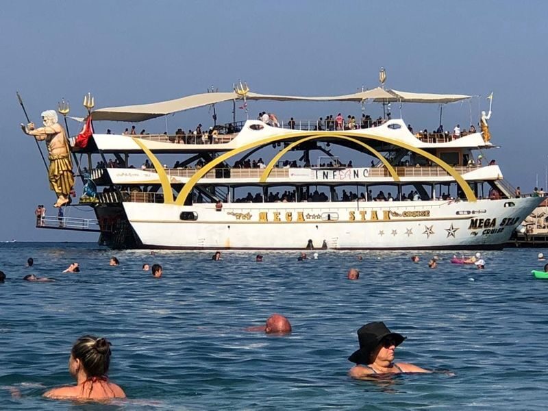 Antalya/Kemer Megastar Boat Tour w/Lunch & Hotel Pickup - Lunch is included, drinks are extra