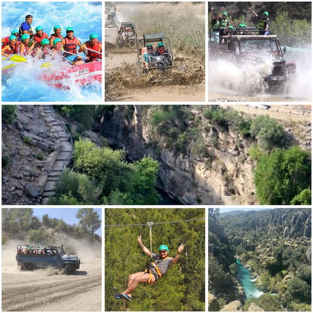 Antalya: Rafting Jeep Buggy&Quad Safari Zipline Canyon Visit - Quad and Buggy Rides