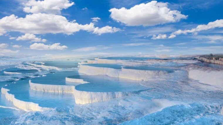 Antalya & Side Pamukkale Day Trip with Hierapolis & Lunch - Arriving at Pamukkale: The Natural Wonder