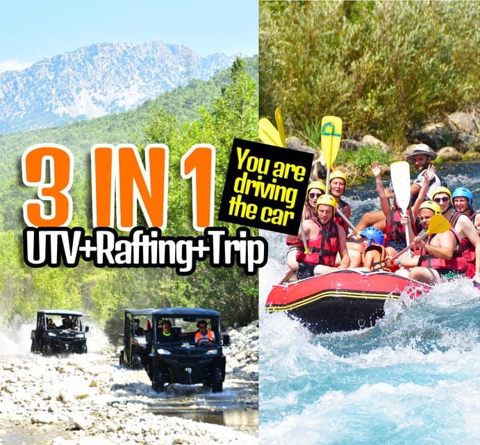 Antalya Wild Rover Different UTV + RAFTING Safari - Key Points