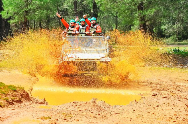 Antalya: Ziplining, Rafting, Jeep Tour & Quad Safari W/Lunch - Transportation Options