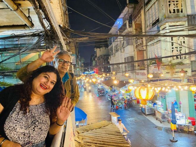 AodaiTour Saigon By Night & Street Food Tour on Motorbike - Tour Description