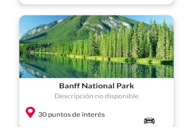 APP Banff Self-Guided Routes With Audio Guides - End Point and Cancellations