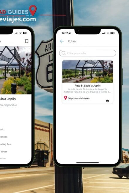 App Self-drived Route 66 Road St. Louis to Joplin - Highlights