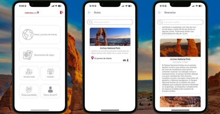App Self-Guided Road Routes Archs National Park - Inclusions