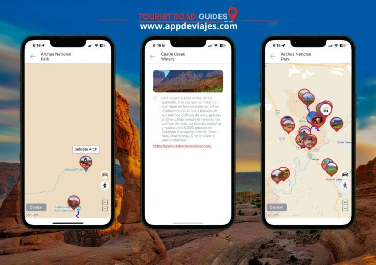 App Self-Guided Road Routes Archs National Park - Important Information