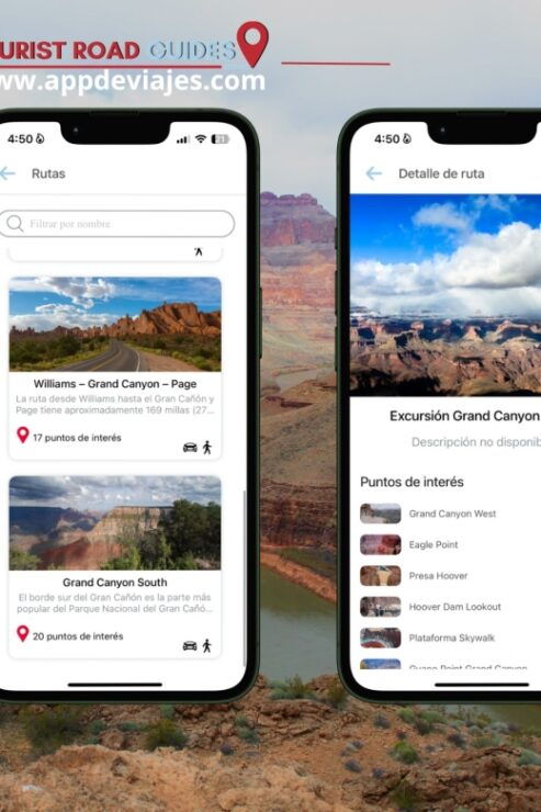 App Self-Guided Road Routes Grand Canyon - Activity Details