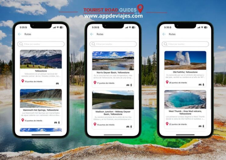 App Self-Guided Road Routes Yellowstone - Route Yellowstone Overview