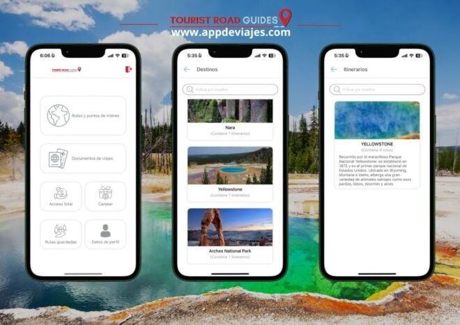 App Self-Guided Road Routes Yellowstone - Norris Geyser Basin Route Highlights