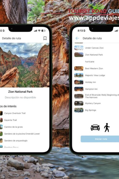 App Self-Guided Road Routes Zion National Park - Experience Description
