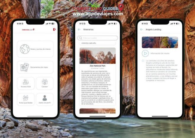 App Self-Guided Road Routes Zion National Park - Directions for App Registration