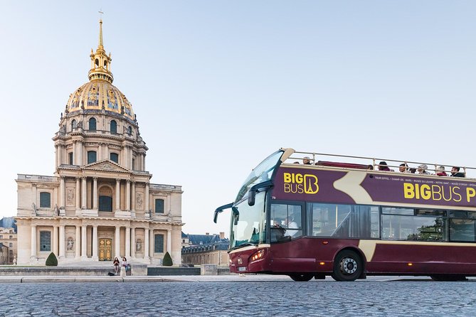Arc De Triomphe Self-Guided Ticket & Big Bus Hop-On Hop-Off - Cancellation Policy