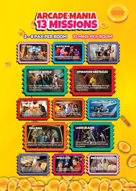 Arcade-style Escape Room at Sunway Pyramid by Bomb Battle - A life-sized arcade, not a conventional escape room