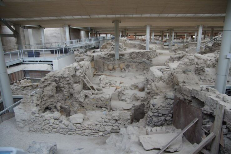 Archaeological Bus Tour To Akrotiri Excavations & Red Beach - Booking Details