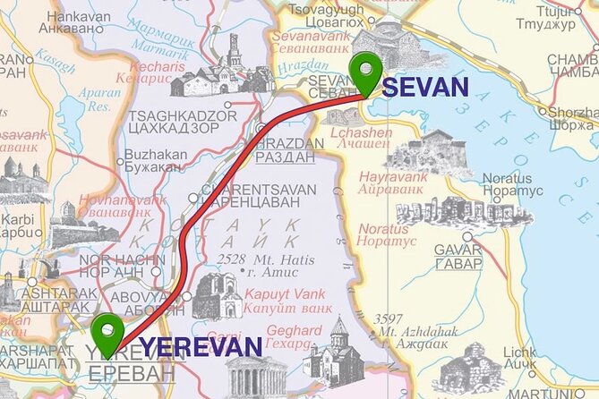 Armenia Transfer: Yerevan to Lake Sevan or Vice Versa - Transfer Inclusions