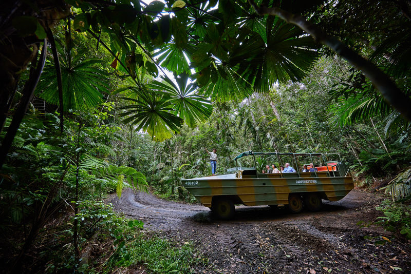 Army Duck Tour with Skyrail Cable Car and Kuranda Scenic Railway Ride - The day at a glance