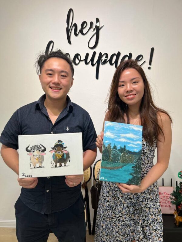 Art Jamming with Complimentary Board Games by Hey Decoupage - Board Games Keep the Table Social