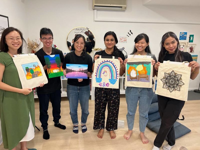 Art Jamming with Complimentary Board Games by Hey Decoupage - Finding the Studio on Jalan Serampang