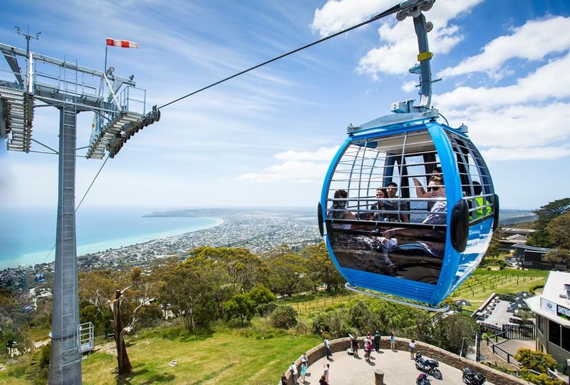 Arthurs Seat Eagle Gondola Ticket on the Mornington Peninsula - The climb from Dromana to Arthurs Seat