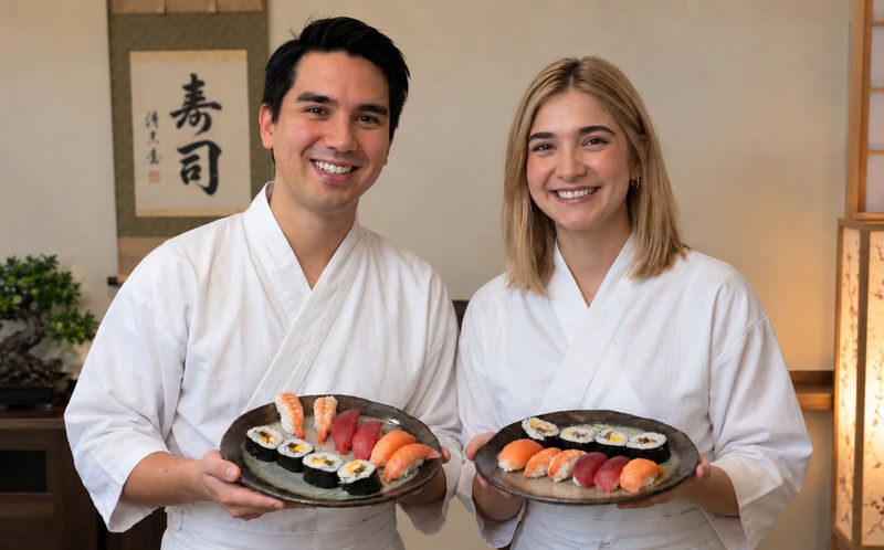 Asakusa Tokyo Sushi Making Class: Sake Barrel Toast & Whisk Matcha - A lively food class near Senso-ji