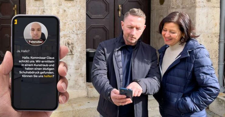 Aschersleben: Smartphone-Based Interactive Detective Game - Highlights of the Detective Game