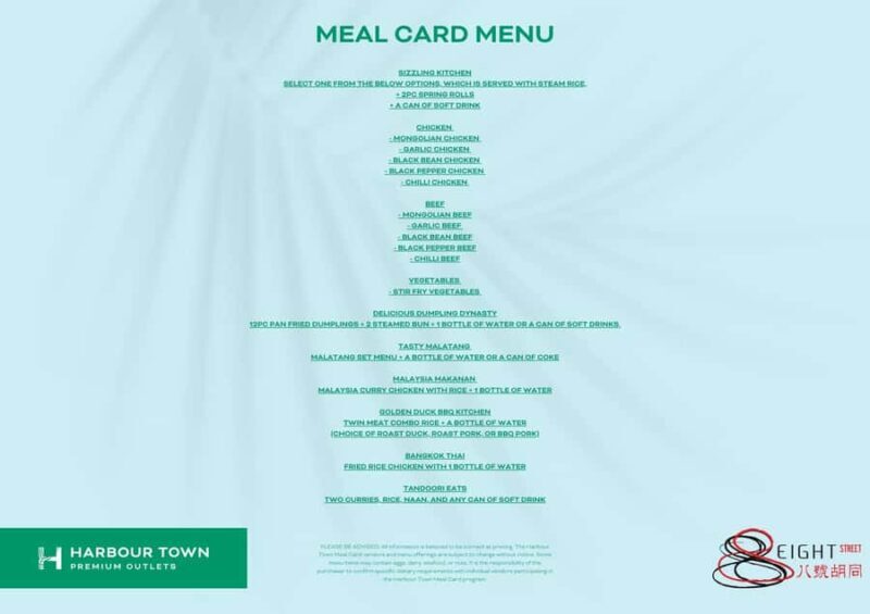 Asian Eats Meal Voucher at Harbour Town Shopping Outlet - Good To Know  