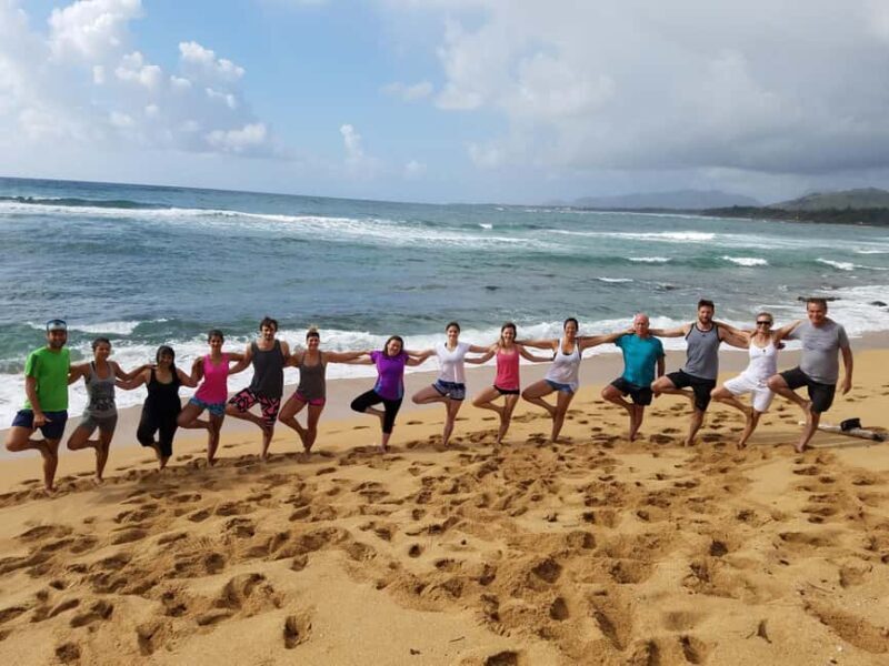 At the Kauai Shores Hotel: Kauai Yoga on the Beach Class - The Sum Up